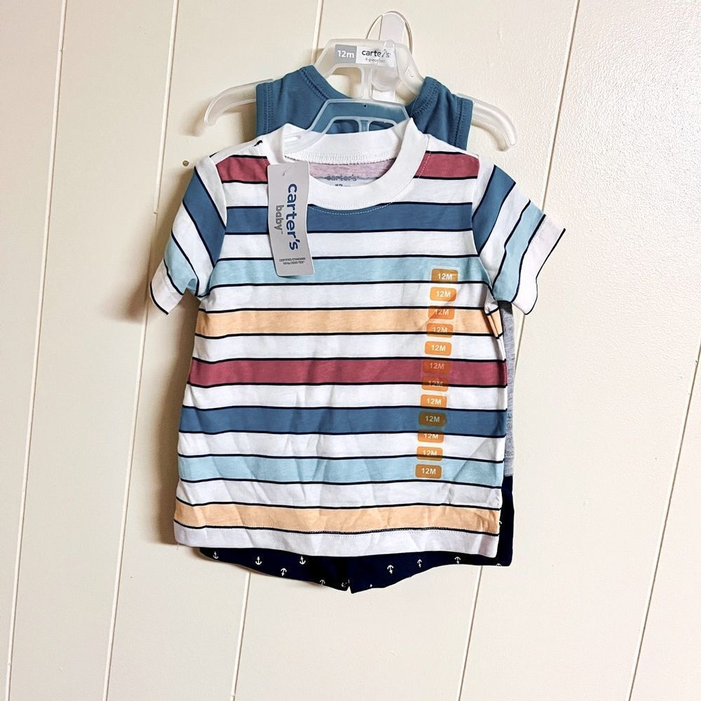 NWT Carters 4 Piece outfit T Shirt Shorts